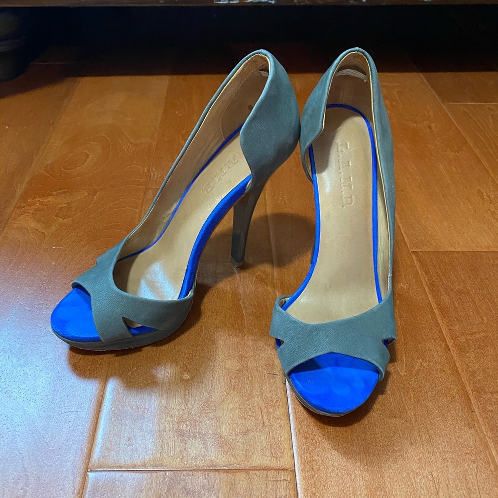 L.A.M.B. Open Toe D'Orsay Heels 6.5